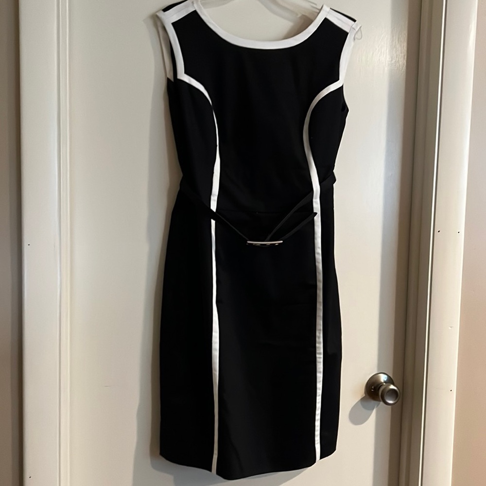Women’s knee length black dress